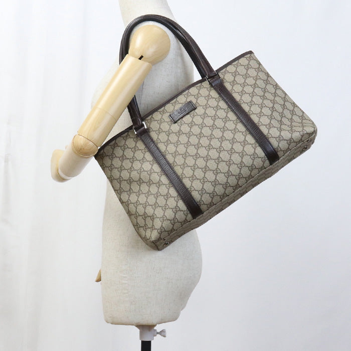 GUCCI GU90419 GG Supreme Tote Canvas Bag beige Women