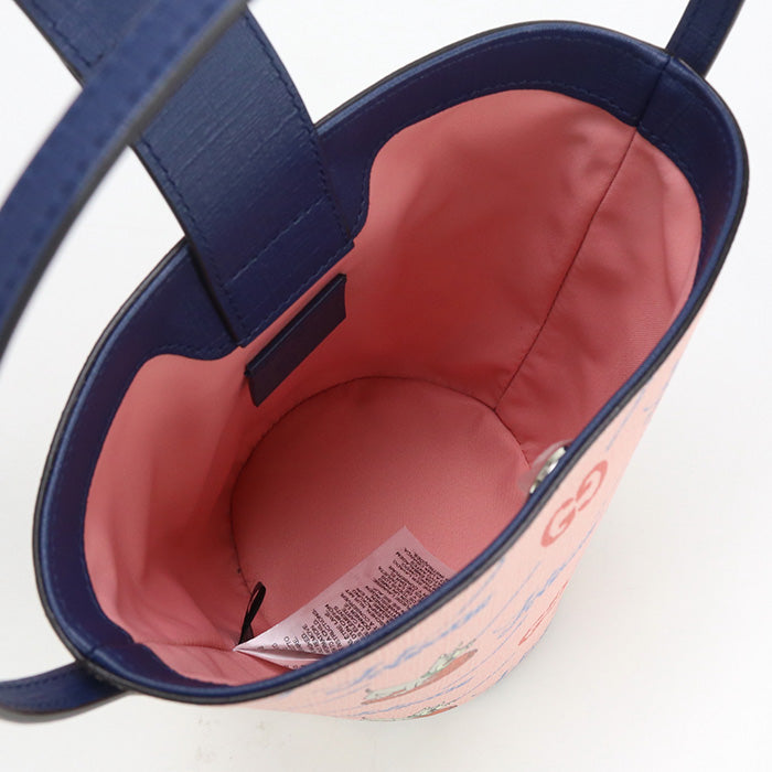 GUCCI GU90820 Bucket bag Chilled license Handbag PVC pink Women