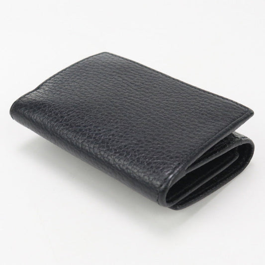 GUCCI GU90972 Tri-fold wallet GG Marmont Three fold wallet leather black Women