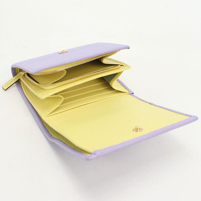 GUCCI GU91309 Medium Double G Folded wallet leather/Medium purple Women