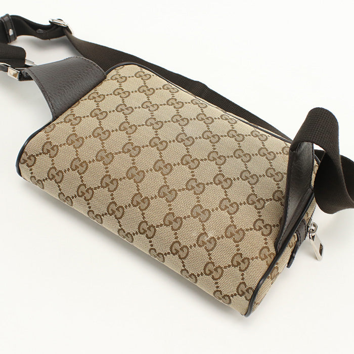 GUCCI 449174 body bag Belt bag GG canvas beige mens(unisex)