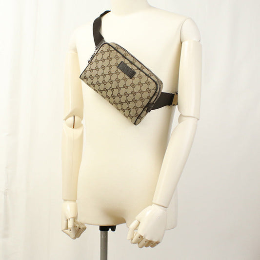 GUCCI 449174 body bag Belt bag GG canvas beige mens(unisex)