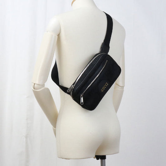 GUCCI 631341 Belt bag Off the grid body bag Nylon black mens