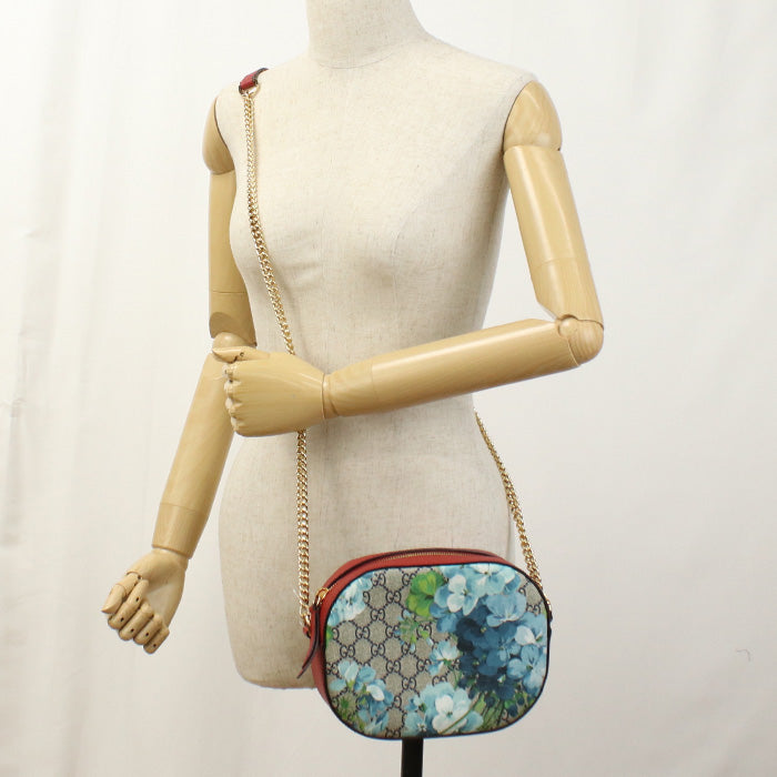 GUCCI 546313 Shoulder Bag GG Blooms ChainShoulder Bag GG Supreme Canvas Multicolor Women
