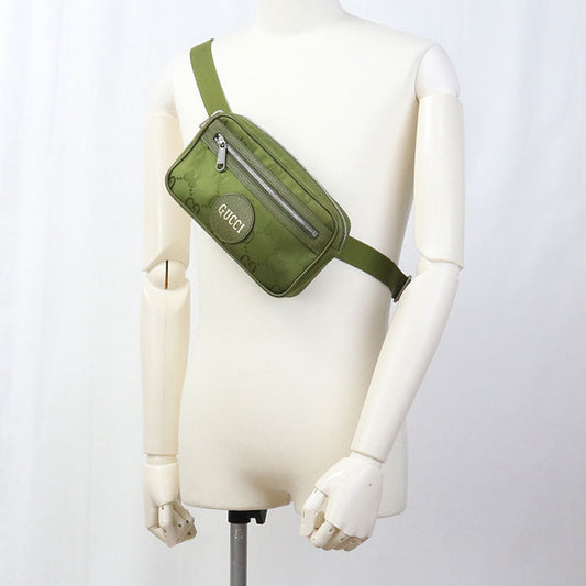 GUCCI 631341 Belt bag Off the grid body bag Nylon/Belt bag green mens