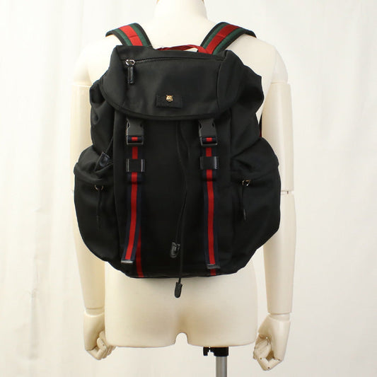 GUCCI 429037 Bag pack Taiga head Backpack canvas Black mens