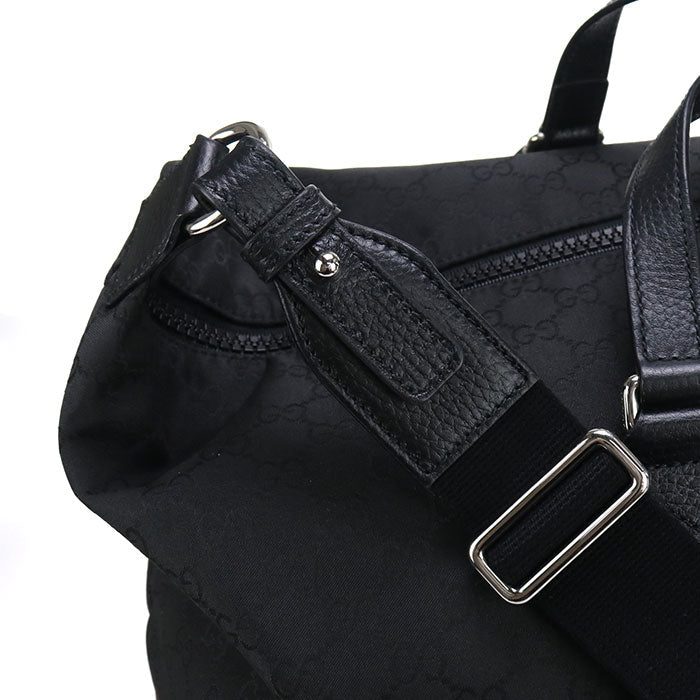 GUCCI 449180 2WAY Boston bag GG nylon Boston bag Nylon black unisex