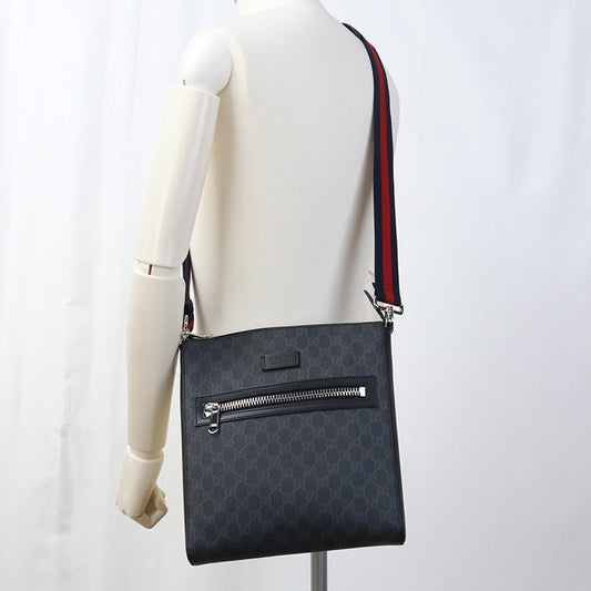 GUCCI 474137 K5RLN 1095 Shoulder Bag Messenger bag GG Supreme black mens