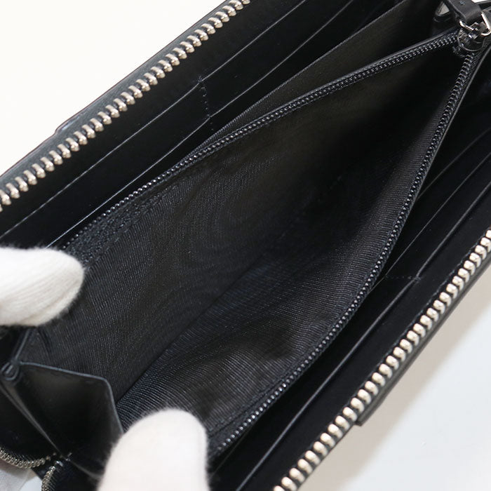 GUCCI 451249 GG Supreme PurseZip Around PVC/leather beige Women