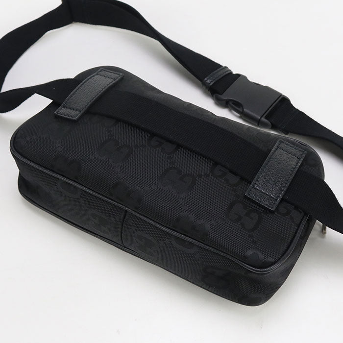 GUCCI 631341 Belt bag Off the grid body bag Nylon black mens