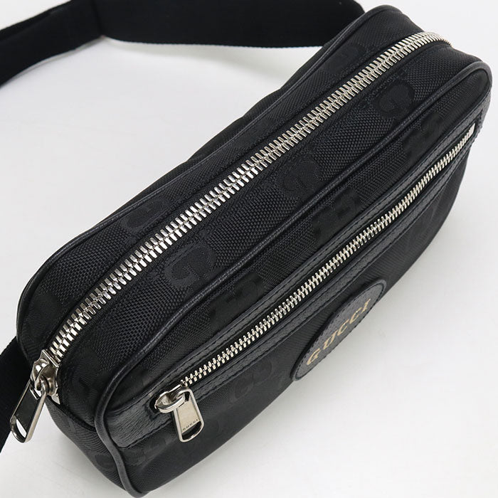 GUCCI 631341 Belt bag Off the grid body bag Nylon black mens
