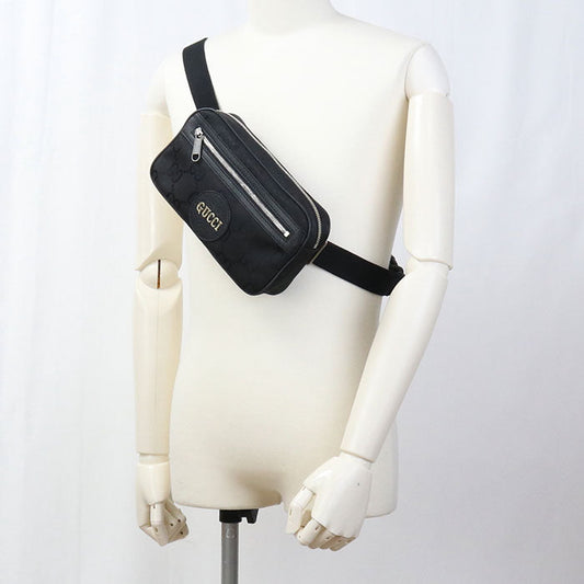 GUCCI 631341 Belt bag Off the grid body bag Nylon black mens