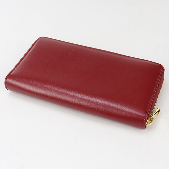 GUCCI 621889 Long wallet Gucci Horsebit 1955 Zipper wallet leather Red Women