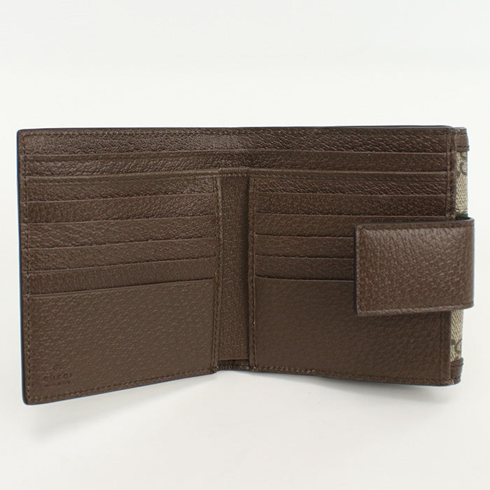 GUCCI 523173 Bifold Wallet Ofidia Folded wallet GG Supreme beige Women
