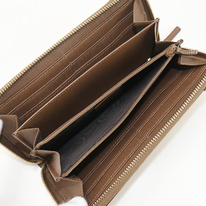 GUCCI 309758 Zip wallet GG Supreme PurseZip Around Canvas/leather black Women