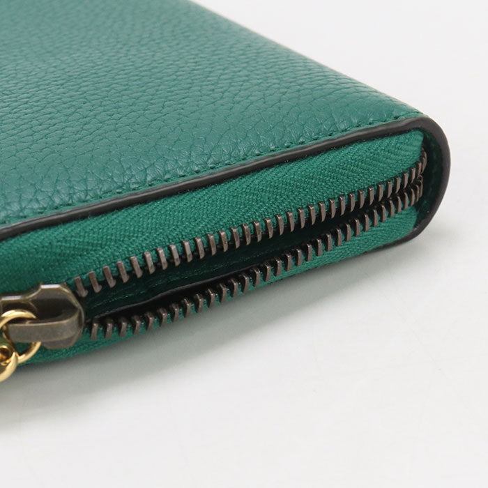 GUCCI GU95080 Zip around wallet With bamboo PurseZip Around leather green Women