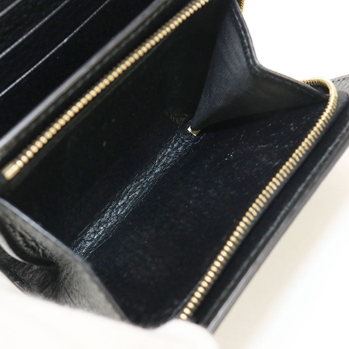 GUCCI 598587 Bicolor Medium Wallet Double G Folded wallet GG Supreme beige Women