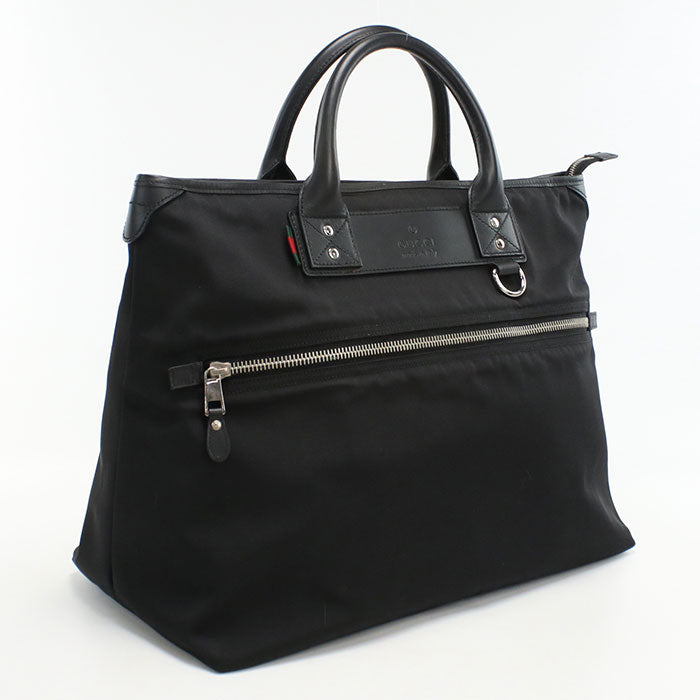 GUCCI 246392 Tote Bag Nylon/leather unisex black