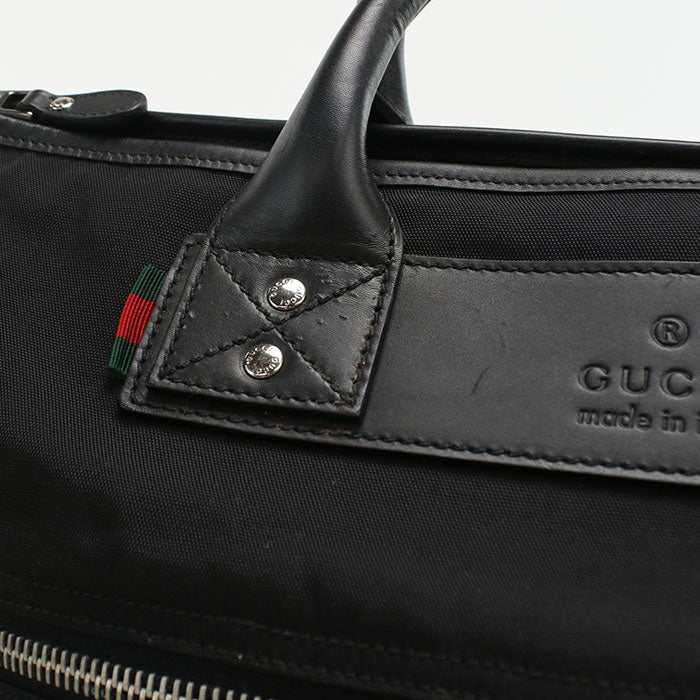 GUCCI 246392 Tote Bag Nylon/leather unisex black