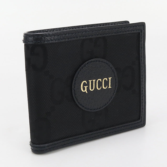 GUCCI 625574 Coin wallet Off the grid Folded wallet Nylon/leather mens Black