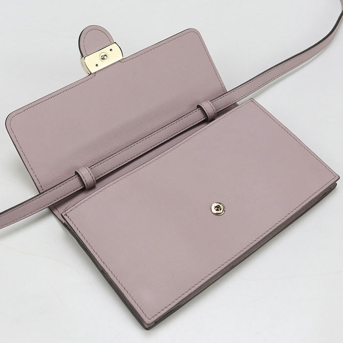 GUCCI 369664 Interlocking G Purse folio leather pink Women