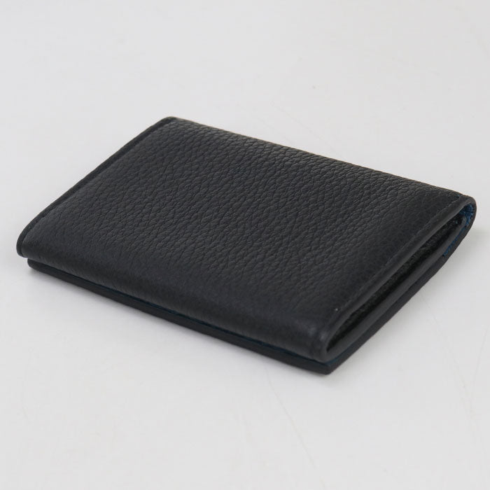 GUCCI 739389 Gucci logo name card holder leather black unisex