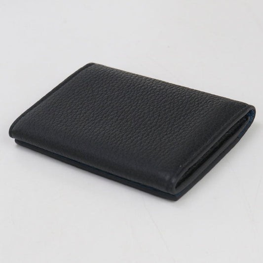 GUCCI 739389 Gucci logo name card holder leather black unisex
