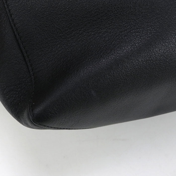 LOEWE 308.20.K86 Shopper East West Tote Bag leather Black unisex