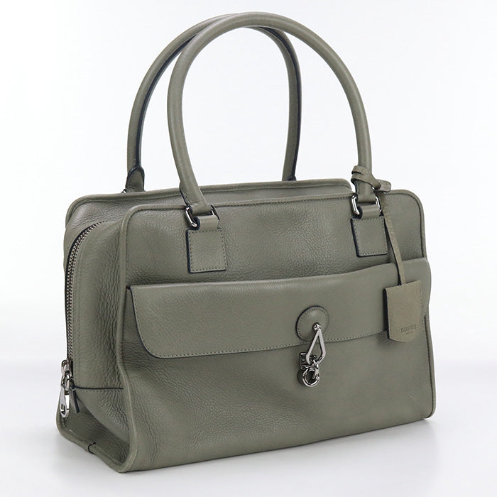 LOEWE LO84400 Tote Bag Calfskin Khaki Women