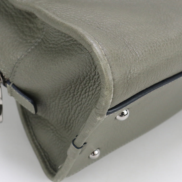 LOEWE LO84400 Tote Bag Calfskin Khaki Women