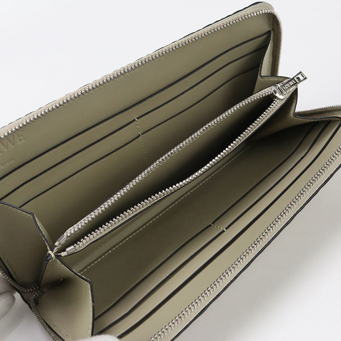 LOEWE Zip around wallet repeat PurseZip Around Calfskin beige Women