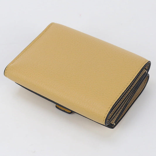 LOEWE C660TR2X03 Trifold wallet Three fold wallet Calfskin beige Women