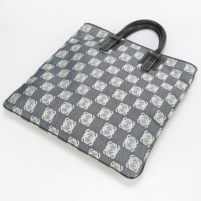 LOEWE LO87023 anagram Tote Bag canvas gray Women