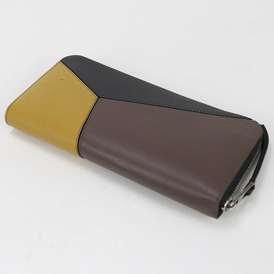 LOEWE Zip around wallet puzzle PurseZip Around Calfskin green Women