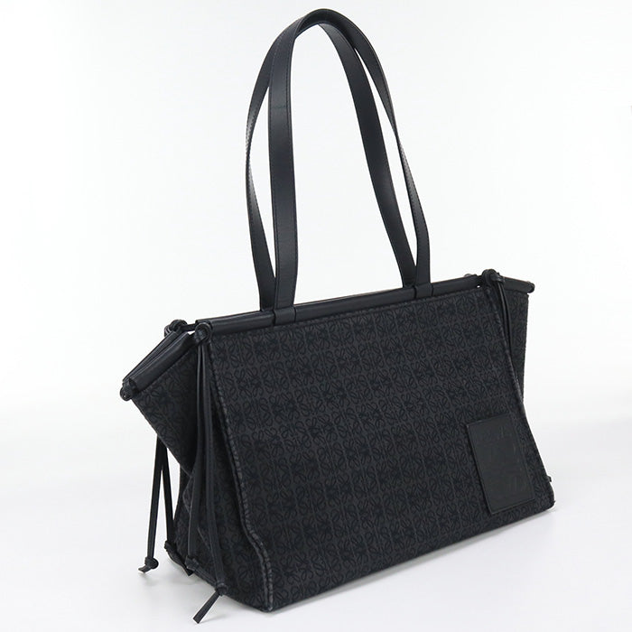 LOEWE Cushion tote anagram Tote Bag Jacquard Black Women