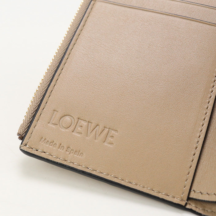 LOEWE C660S86X01 Tri-fold wallet Vertical wallet small leather Brown Women
