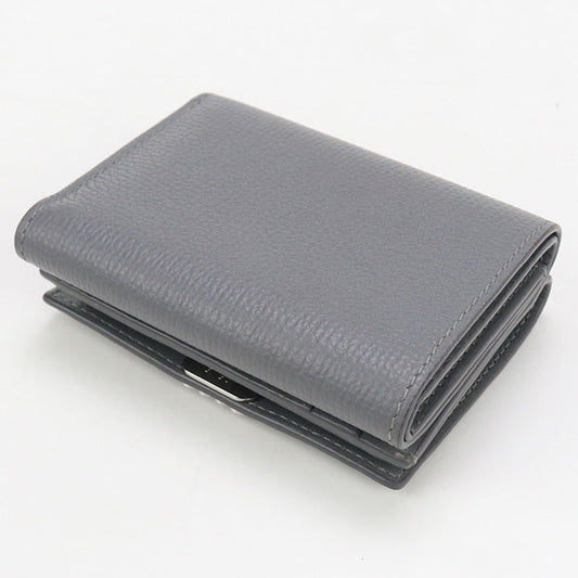 LOEWE LO89545 Trifold wallet anagram Three fold wallet Calfskin Gray Women