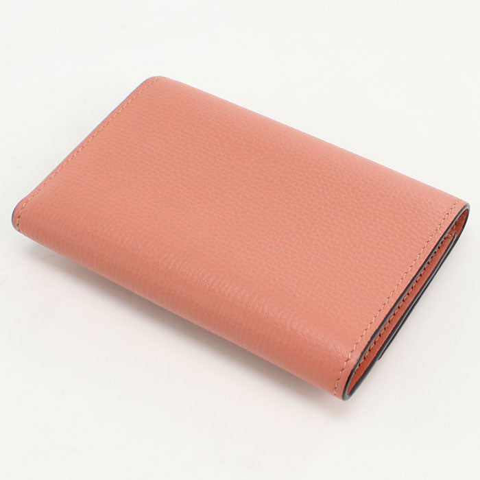 LOEWE LO91016 Vertical wallet anagram Calfskin/Vertical wallet pink Women