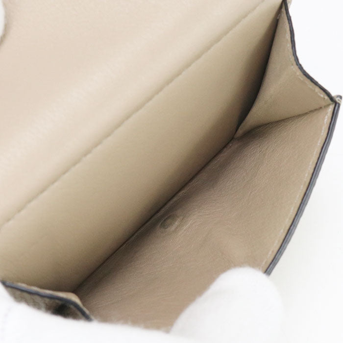 LOEWE LO93329 Trifold wallet anagram Three fold wallet Calfskin beige Women