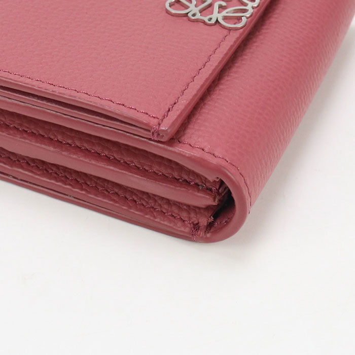 LOEWE C821L57X01 Bifold wallet anagram Compact wallet Calfskin pink Women
