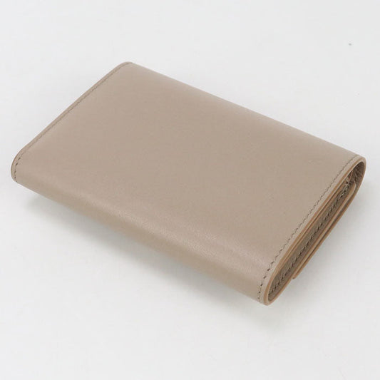 LOEWE LO93372 Vertical wallet small Three fold wallet Calfskin beige Women