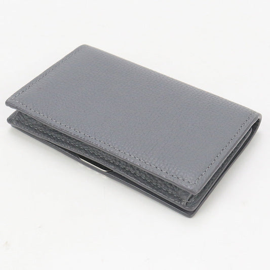 LOEWE LO93816 Card Case name card holder Calfskin gray Women