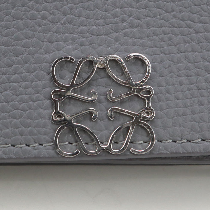 LOEWE LO93816 Card Case name card holder Calfskin gray Women
