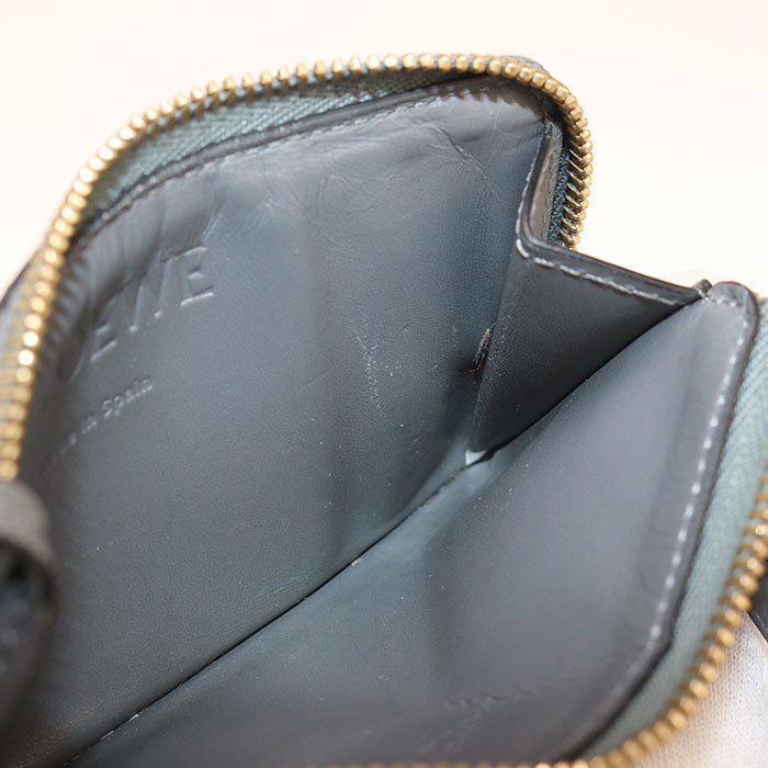 LOEWE Coin card holder puzzle Coin Pocket Calfskin gray mens