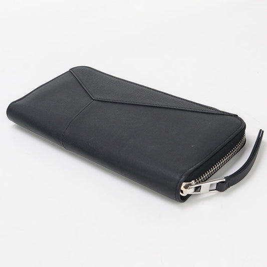 LOEWE Zip around wallet puzzle PurseZip Around Calfskin black mens