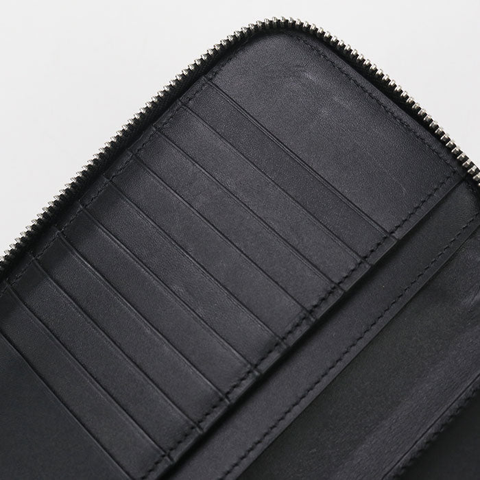 LOEWE Zip around wallet puzzle PurseZip Around Calfskin black mens