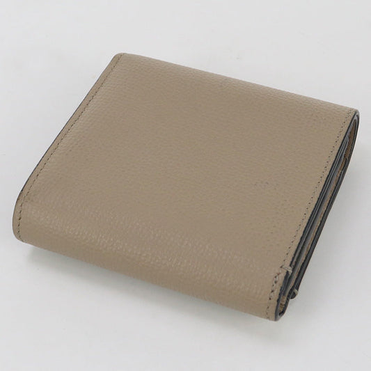 LOEWE C821L57X01 Bi-fold wallet anagram Compact wallet Calfskin beige Women