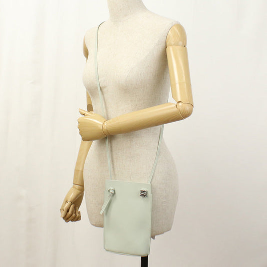 LOEWE C630R12X01 Shoulder Bag Calfskin/dice pocket green Women