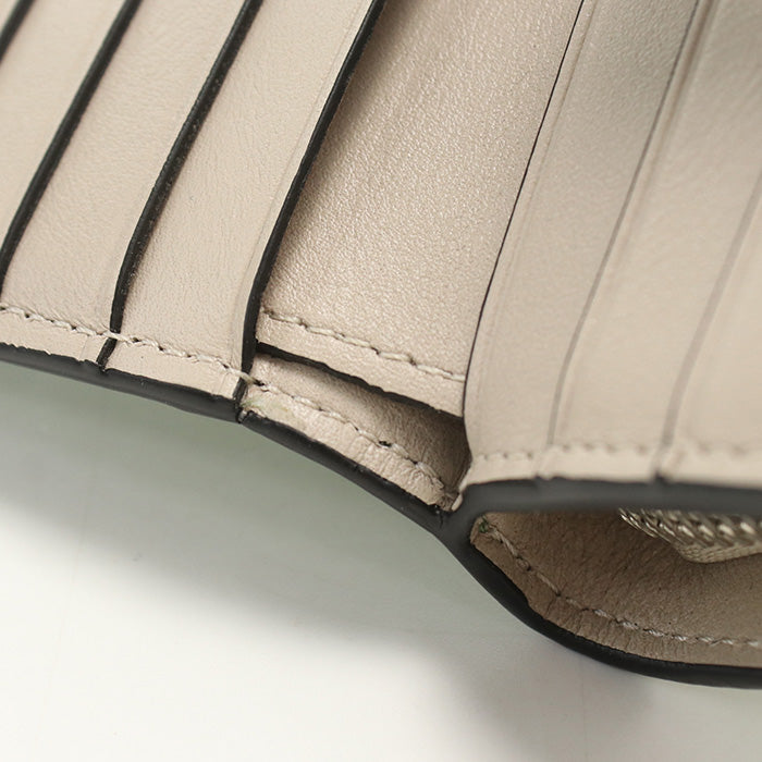 LOEWE Compact zip wallet Folded wallet Calfskin green Women