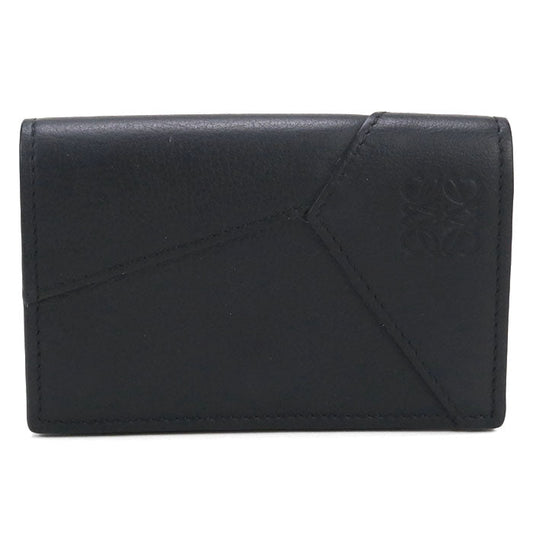 LOEWE C510M97X03 1100 Card case Puzzle Classic Business card case Calfskin black mens (unisex)